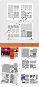 Layout magazine vector