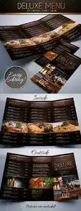 GraphicRiver Deluxe Food Menu Template Tri-Fold