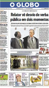 Jornal O Globo - 21 de agosto de 2012 - Terça