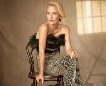 Gillian Anderson by Richard Phibbs for Harper's Bazaar December 2020