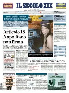 IL SECOLO XIX DEL 01 APRILE 2010