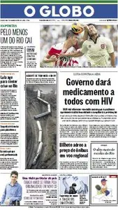 Jornal O Globo - 2 de dezembro de 2013 - Segunda