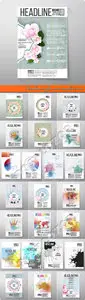 Brochure or flyer cover template vector