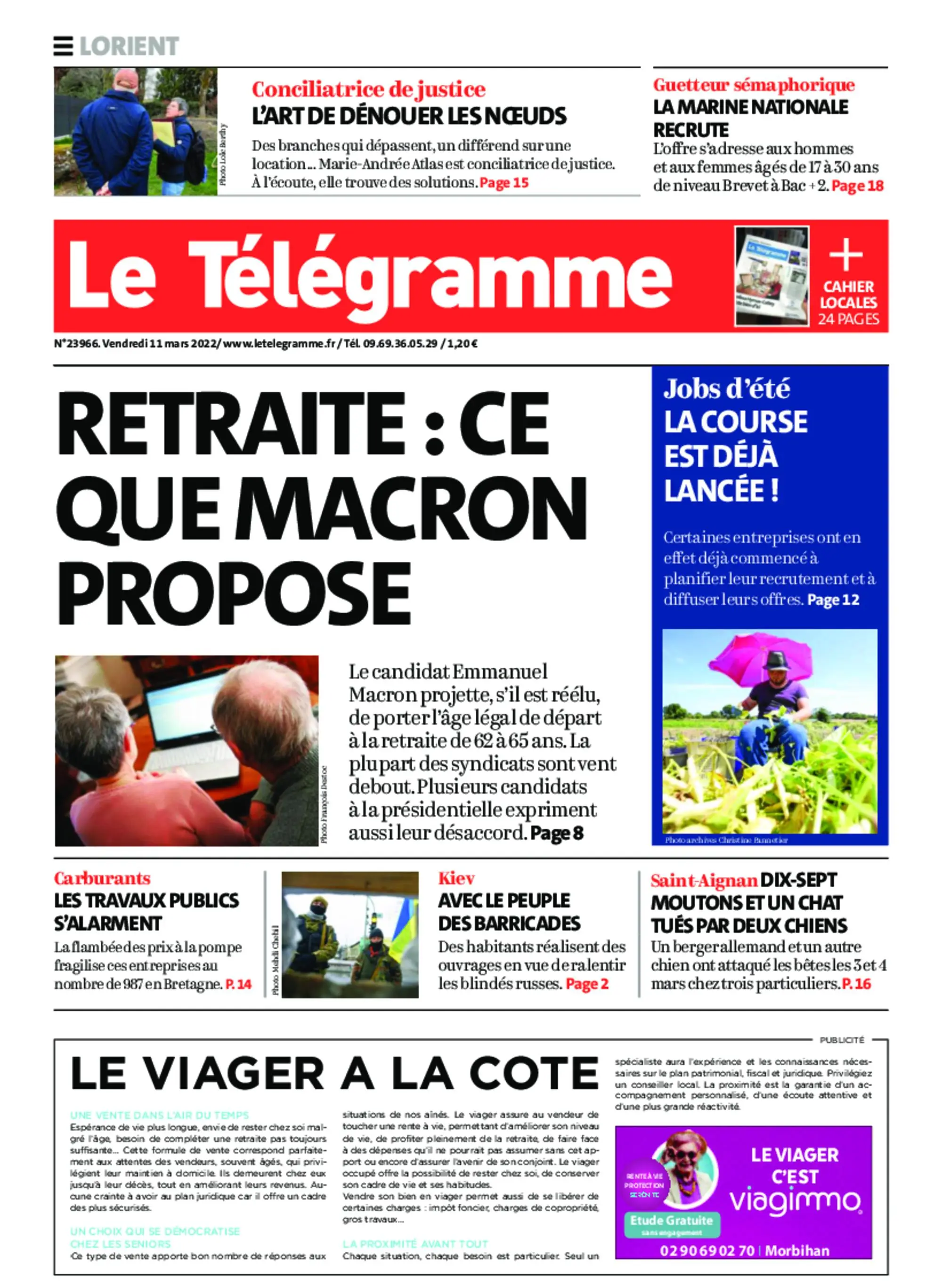 Le Télégramme Lorient – 11 mars 2022 / AvaxHome