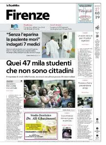 la Repubblica Firenze - 27 Marzo 2019