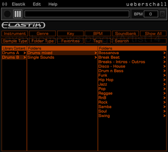 Ueberschall Drums Elastik SoundBank