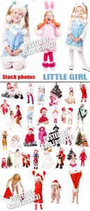Christmas little girl