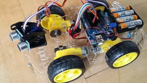 Arduino UNO Based Obstacle Avoiding Robot Car & RC-Control