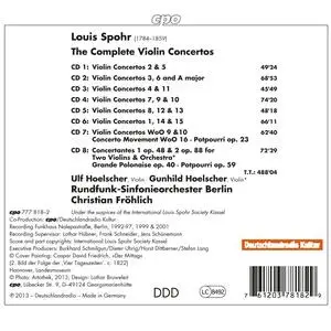 Ulf Hoelscher, Christian Fröhlich, Rundfunk-Sinfonieorchester Berlin - Louis Spohr: Complete Violin Concertos [8CDs] (2013)
