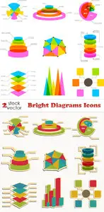 Vectors - Bright Diagrams Icons