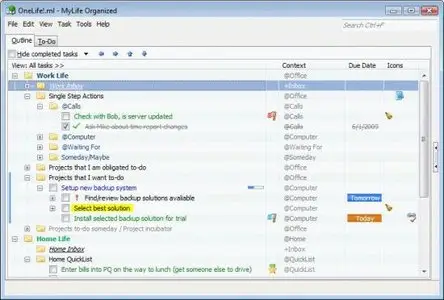 MyLifeOrganized 3.6.1 for Windows Portable