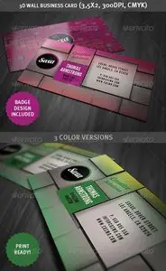GraphicRiver 3D Wall Business Card