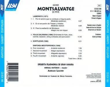 Adrian Leaper - Xavier Montsalvatge: Laberinto; Sortilegis; Folio Daliniana; Sinfonia Mediterranea (1999)