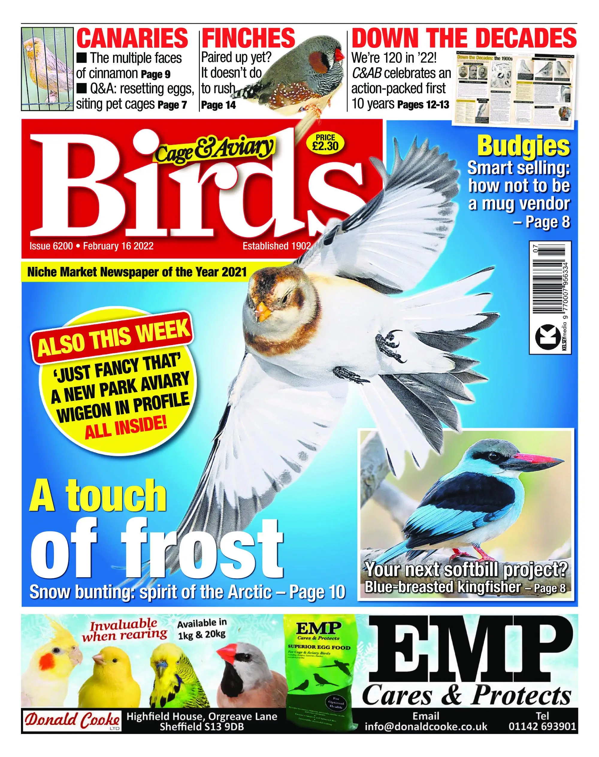 Cage & Aviary Birds – 16 February 2022
