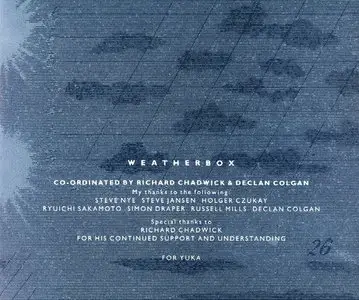 David Sylvian - Weatherbox (1989) {5CD Box Set + DVD, Virgin Records DSCD1 rec 1983-1987}