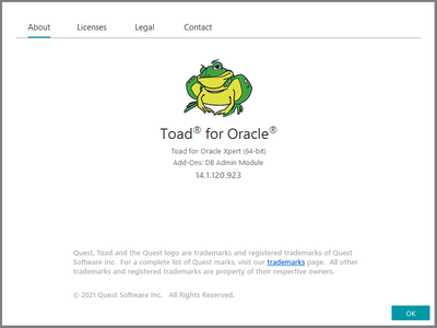Toad for Oracle 2021 Edition 14.1.120.923 (x86 / x64)