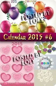 Calendar grid 2015 #6 - Stock Vector