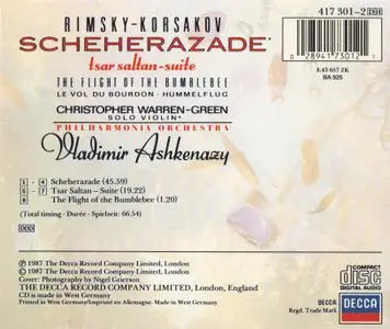 Christopher Warren-Green, Vladimir Ashkenazy - Rimsky-Korsakov: Scheherazade (2008)
