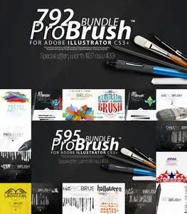 CreativeMarket - 792 BRUSHES - ProBrush BUNDLE