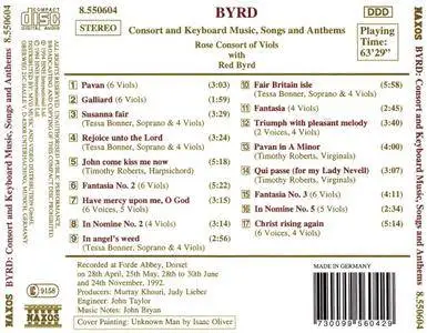 Tessa Bonner, Rose Consort of Viols, Red Byrd - Byrd: Consort & Keyboard Music, Songs and Anthems (1994)