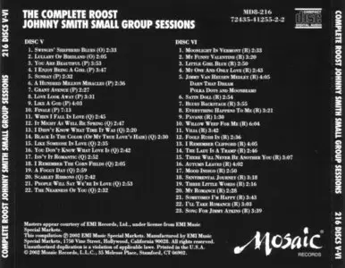 Johnny Smith - The Complete Roost Johnny Smith Small Group Sessions (1952-64) {8CD Box Set Mosaic MD8-216 rel 2002}