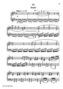 Sonata (in D major, III. mov.)
