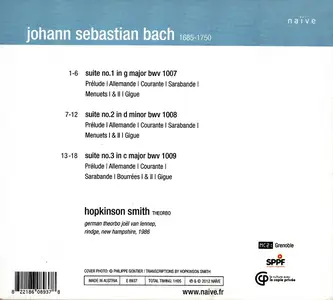 Hopkinson Smith - Johann Sebastian Bach: Suites Nos. 1, 2 & 3 (2012)