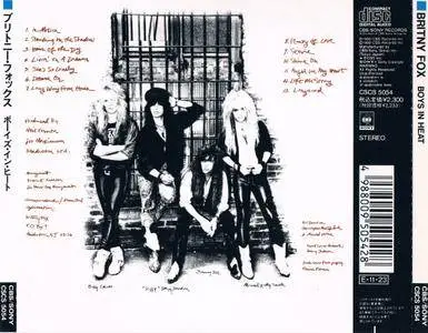 Britny Fox - Boys In Heat (1989) [CBS/Sony ‎CSCS 5054, Japan]