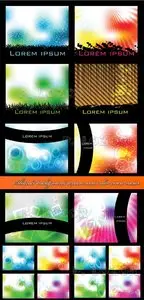 Abstract background texture and color circle vector 