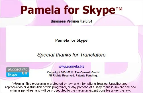 Pamela for Skype 4.9.0.54 Professional / Business