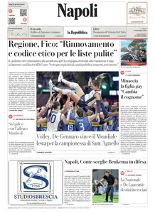 la Repubblica Napoli - 8 Settembre 2025
