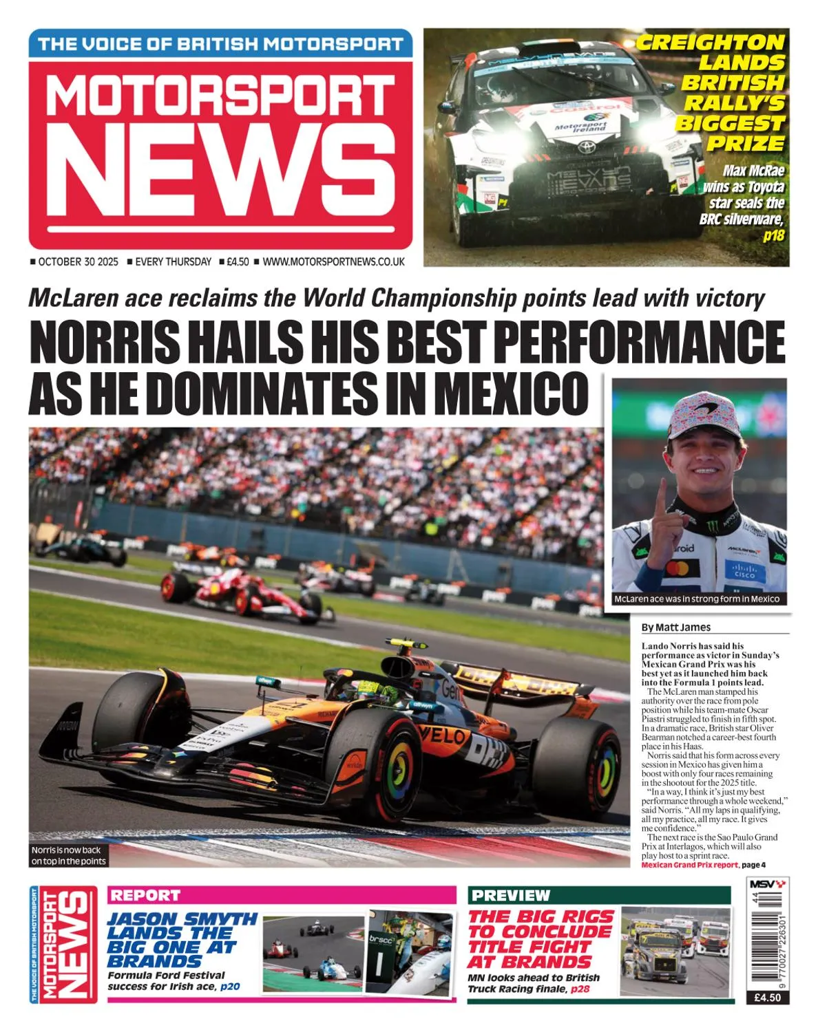 Motorsport News - 29 October 2025