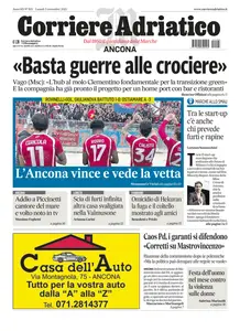 Corriere Adriatico Ancona - 3 Novembre 2025