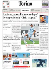 la Repubblica Torino - 3 Agosto 2025