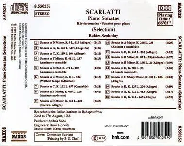 Balazs Szokolay - Domenico Scarlatti: Piano Sonatas (1989)