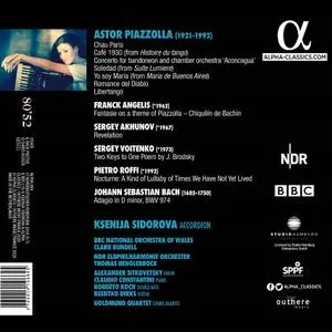 Ksenija Sidorova - Piazzolla Reflections: Roffi, Angelis, Bach, Voitenko, Akhunov (2020)