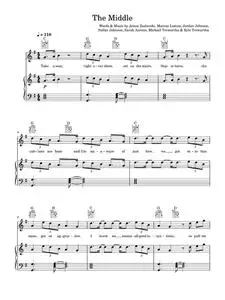 The Middle - Maren Morris, Zedd, Zedd, Maren Morris & Grey (Piano-Vocal-Guitar (Piano Accompaniment))