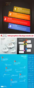 Vectors - Infographics Backgrounds 30