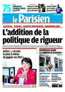 Le Parisien & Le cahier de Paris - Jeudi 25 aout 2011