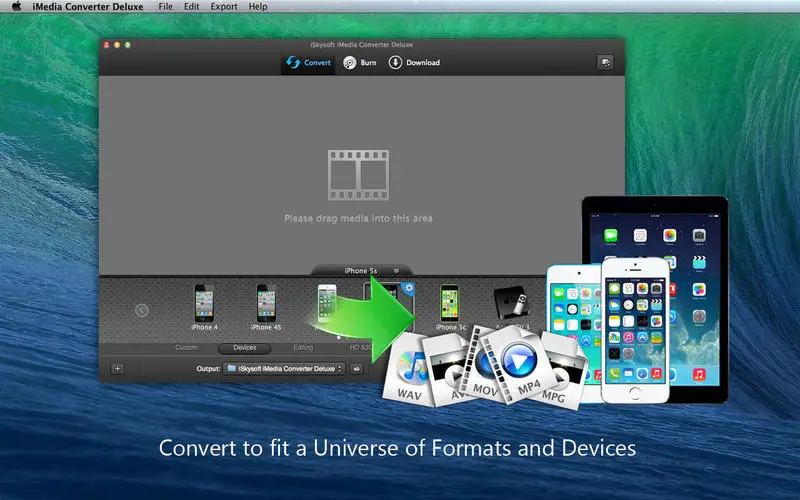 iskysoft imedia converter deluxe for mac