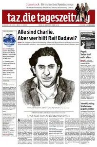 Tageszeitung TAZ vom 16 Januar 2015