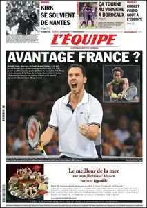 L'Equipe - Vendredi 12 Novembre 2010