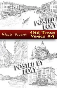 Old Town #4 - Stock Vector