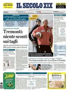 IL SECOLO XIX DEL 24 GIUGNO 2010