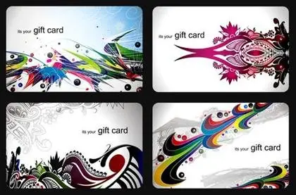 Nice Gift Cards Vector