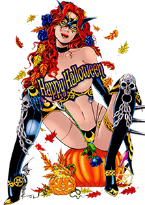Tarot, Bruja de La Rosa Negra #106 (de 123) El Espíritu de Halloween