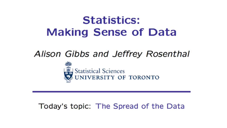 Coursera - Statistics: Making Sense of Data (University of Toronto)