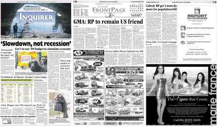Philippine Daily Inquirer – November 13, 2008
