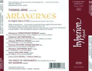 Soloists, The Parley of Instruments, Roy Goodman - Thomas Arne: Artaxerxes (2009) 2CDs