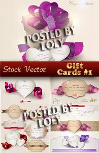 Gift cards - Stock Vector